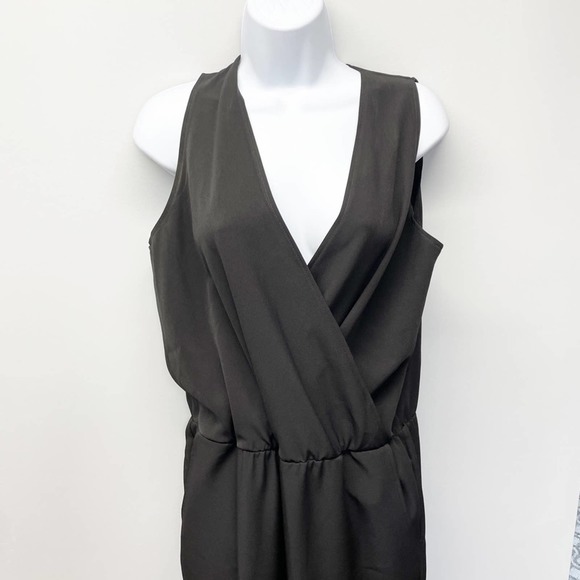 Anthropologie Drew Wide Leg Jumpsuit Black Large - Picture 6 of 16